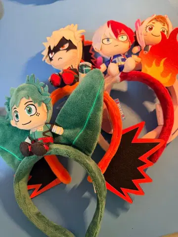 히로아카 USJ 머리띠 4개 세트