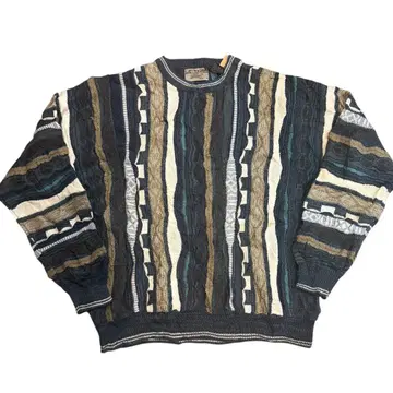 빈티지 90s 쿠지 타입 coogi 스웨터 3d 아메카지 구제 의류