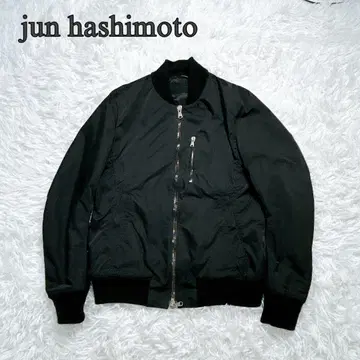 jun hashimoto MA-1 플라이트 자켓 블루종 black