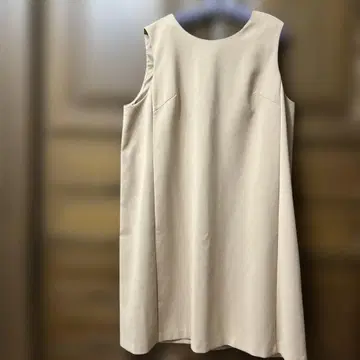 로즈 티아라 46 베이지 점퍼 스커트 빅 사이즈