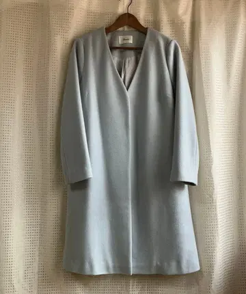 room903 라이트 블루 롱 코트 셀렉샵