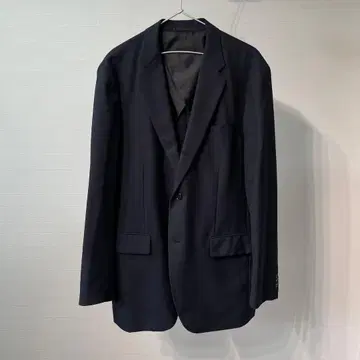 [ 새상품급 ] 유니클로 남성용 울 블렌드 자켓 네이비 XL