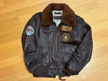 G1 타입 가죽 자켓 다크 브라운 퍼 옷깃