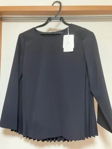 UNITED ARROWS 플리츠 셔츠 네이비 택 포함 새상품 원가 9천엔