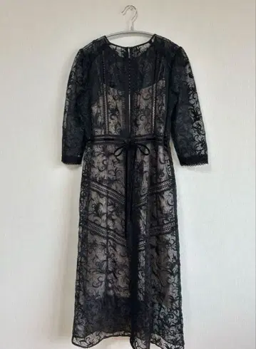 프레이 아이디 레이스 오간자 원피스 1(M) 블랙