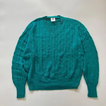 USED 90S norsport V넥 니트 L