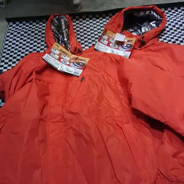 방한 안감 알루미늄 점퍼 3L L 워크맨 2종 세트 낚시나 바이크에!