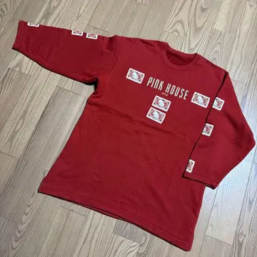 *PINK HOUSE* 빨간색 긴팔 패치워크 트레이닝복 *L 사이즈*