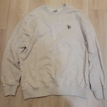 NOS7 그레이 크루넥 트레이닝복