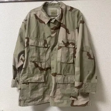 카모플라쥬 밀리터리 하프 코트 자켓