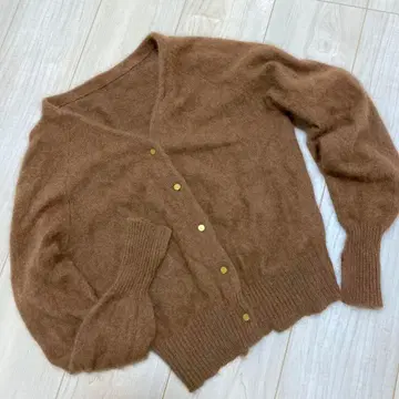 새상품급 [ EMMEL REFINES ] 브라운 모헤어  가디건