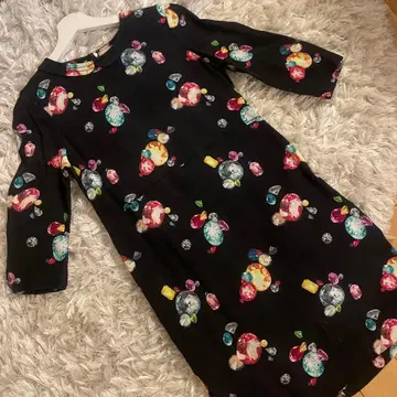 kate spade 보석 패턴 7부 소매 원피스