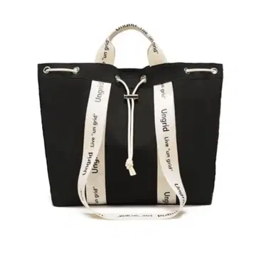 Ungrid 나일론 발수.경량 소프트 나일론 로고 테이프 소가죽 핸들