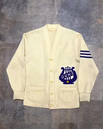 50s Shannon and Johnson 'OUHS' 가디건