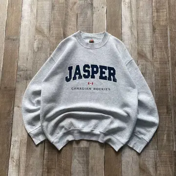 프룻 오브 더 룸 JASPER USA 구제 의류 맨투맨 캐나다 그레이 M