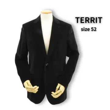 새상품급 테릿 몰스킨 스트라이프 피크드 자켓 52 네이비