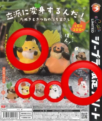 훌륭하게 변신한다! 너구리와 여우의 낙엽 찌르기 가챠 시플라 한정판