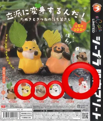 훌륭하게 변신한다! 너구리와 여우의 낙엽 찌르기 가챠 시플라 한정판