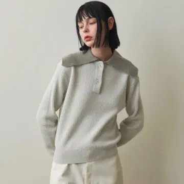 스티븐 앨런 울 나일론 2버튼 니트