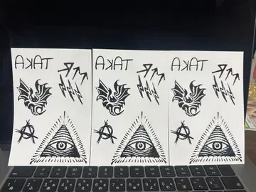 원오크 Taka풍 타투 스티커 3개