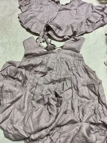 유명 작가님 팥밀크 린넨 원피스 케이프 2종 세트 컨디션 최상