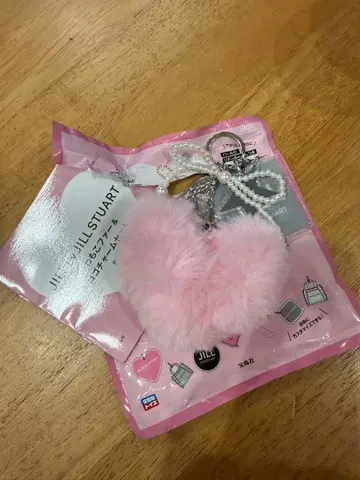 JILL by JILL STUART 복슬복슬 퍼 & 로고 참 핑크