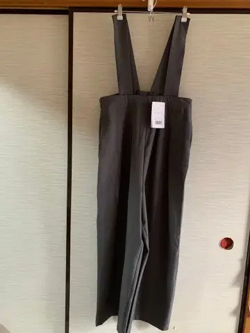 그레이 살로펫 와이드 팬츠