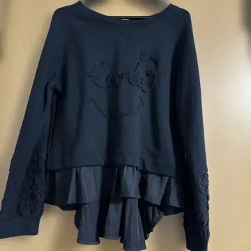 COOLA 로고 자수 블랙 트레이닝복