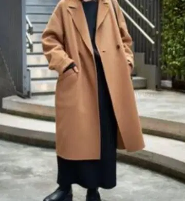 프레임워크 SUPER160s 더블 브레스트 코트 카멜 38