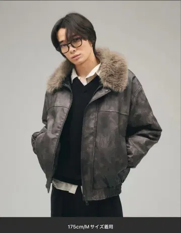 가죽 자켓 M 사이즈 다크 브라운