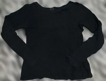 BLACKPEACENOW BPN 블랙 긴팔 거즈 T셔츠