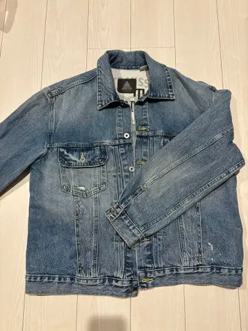 미사용 새상품 실버탭 데님 G자켓 남성용