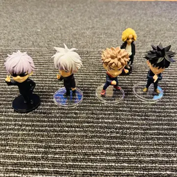 주술회전 캐릭터 피규어 4개 세트 덤 포함