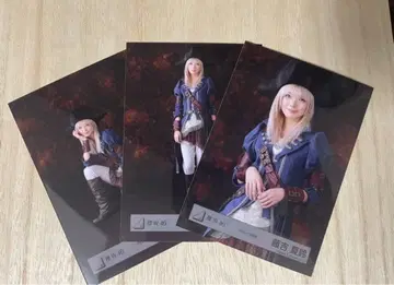 후지요시 카린 사쿠라자카46 파이리츠 의상 브로마이드 3장 세트