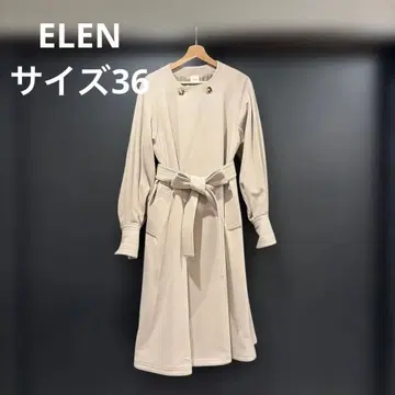 에린 ELIN STUDIOUS 별주 볼륨 슬리브 울 코트 36