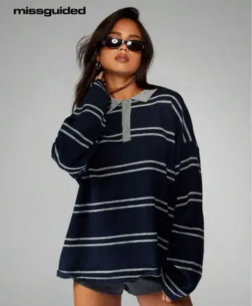 shien missguided 스트라이프 니트 M 사이즈