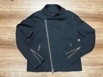 GLOBAL WORK 블랙 더블 라이더 자켓