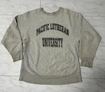 80s 챔피온 리버스 위브 칼리지 로고 러버 프린트