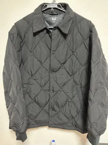 UNIQLO 블랙 퀼팅 다운 자켓