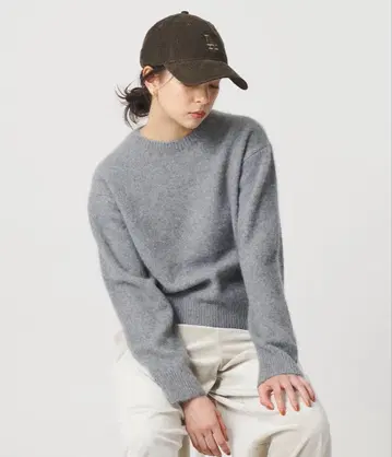 BEAUTY&YOUTH 폭스 캐시미어 크루넥 니트 풀오버