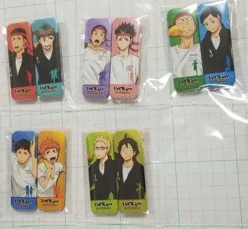 하이큐 J_WORLD TOKYO 직사각형 캔뱃지 카라스노 점프