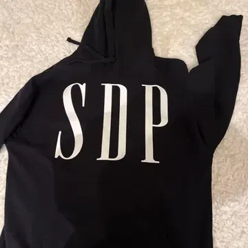 GAP SDP 로고 블랙 후드티