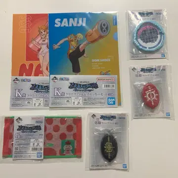 원피스 제일복권 클리어 파일 & 스티커 & 타월