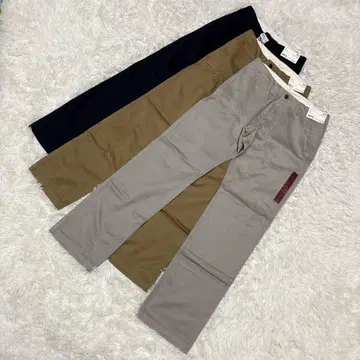 [UNIQLO] 빈티지 노턱 치노 3색 묶음 판매 블랙 그레이 브라운