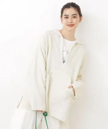 Odub 멕시칸 세일러 카라 풀오버 화이트 오버 사이즈 새상품급