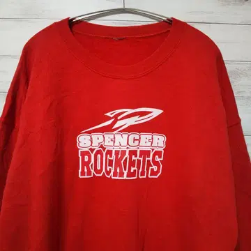 스펜서 로케츠 맨투맨 트레이닝복 빨간색 USA 구제 의류