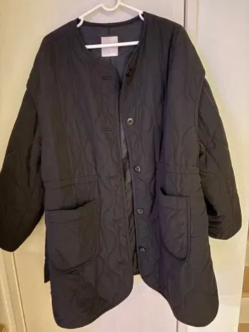 블랙 퀼팅 자켓