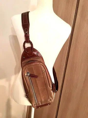 Keith Haring (키이스 해링) 천연 가죽 바디백/원숄더