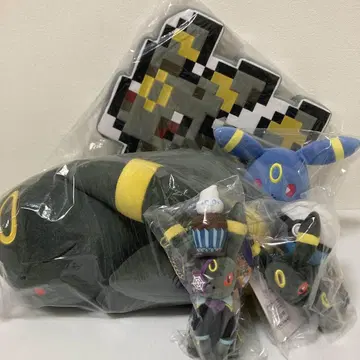 블래키 봉제 인형 마스코트 쿠션 일괄 택 포함 포켓몬 센터