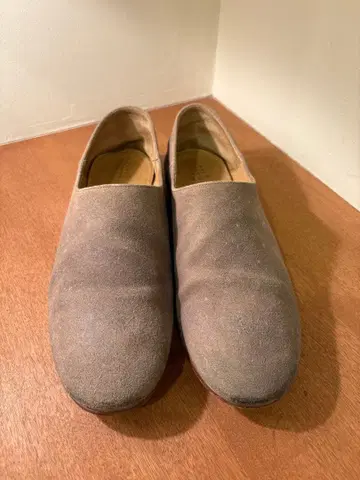 que 신발 베이지 스웨이드 약 24cm